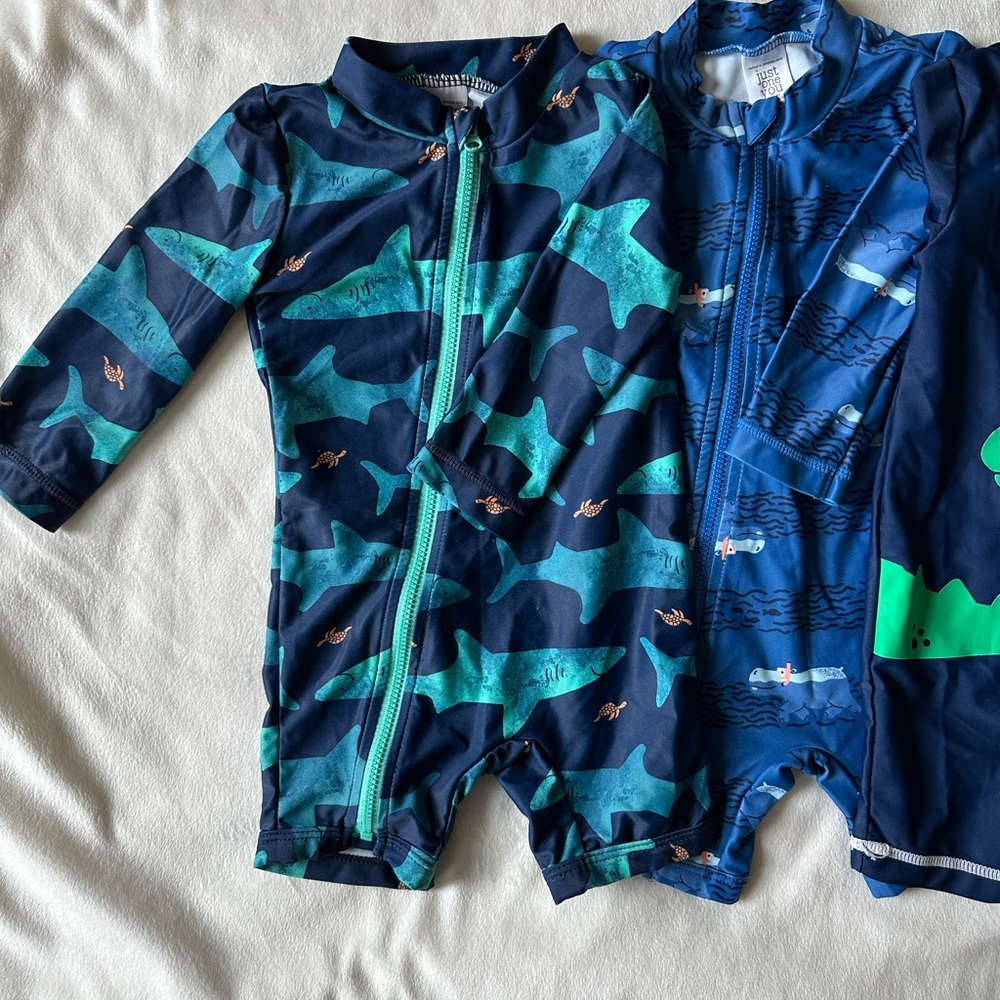 3 Long Sleeve Swimsuits for Baby